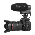 Boya BY-BM3051S Verbessertes Stereo/Mono-Umschaltbares Kondensator-Shotgun-Mikrofon für DSLR-Camcorder